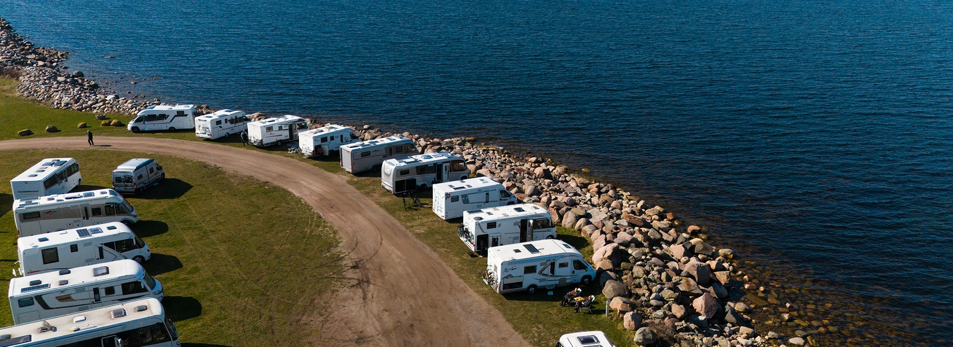 Ställplats vid vattnet på Öland