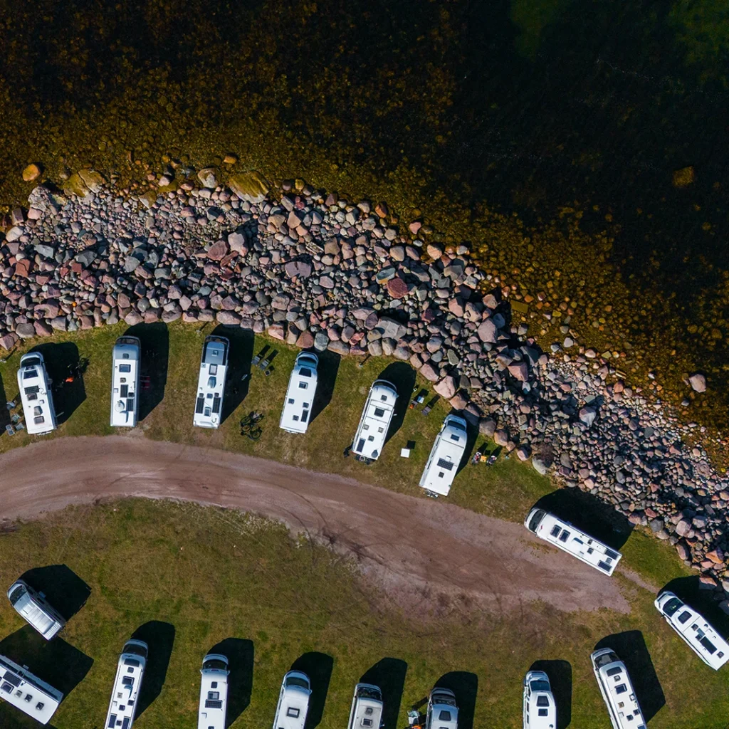 Havsnära ställplats i Borgholm på Öland